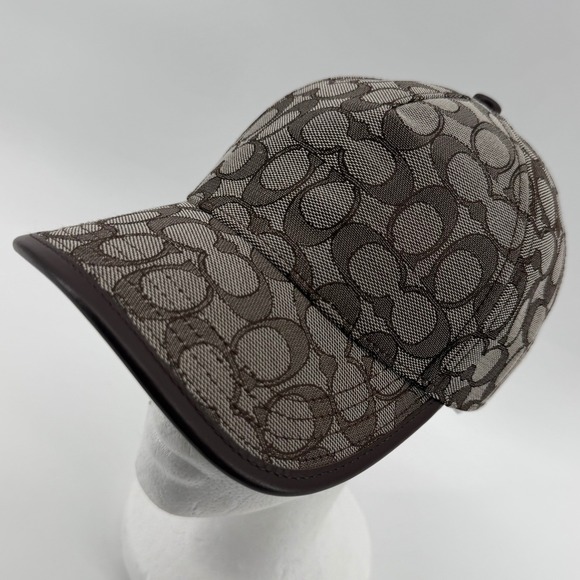 Coach Accessories - Coach Baseball Cap Women O/S One Size Stone Saddle Signature Monogram C4029 NEW